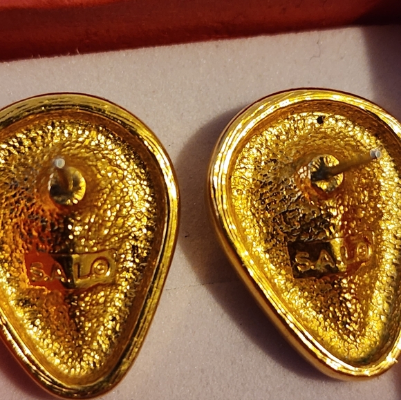 Swarovski Yellow Gold Plate Crystal Drop Earrings - Picture 4 of 5